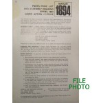 z- Parts Price List  - Bifold - 1974  - Original